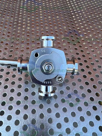 Used GE Healthcare Salvi  DN10 1220 4-way 316 Valve 18-1012-57 w/3/4" Sanitary Fitting