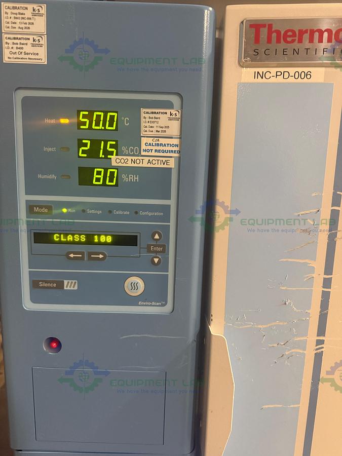 Used Thermo Forma 3310 Steri-Cult Double Stack CO2 Incubator, 11 cu. ft, 50C