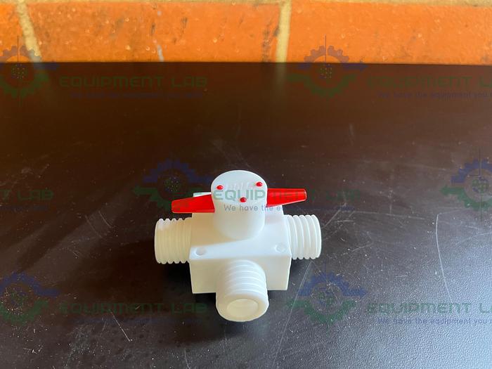 Used Bola  3-Way PTFE Stopcocks / Valve Temperature Resistance from 0°C to +110°C