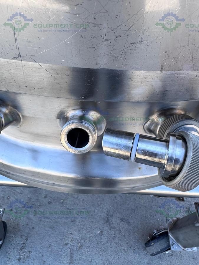 Used Precision Stainless 600 Liter Stainless Steel Jacketed Reactor 50 PSI