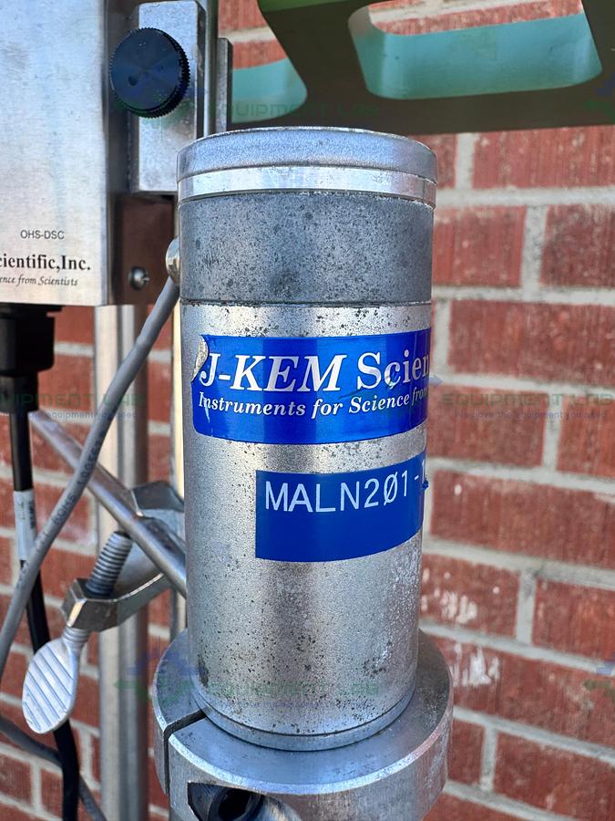 Used Chemglass 20 Liter Jacketed Glass Reactor w/ J-Kem Overhead Stirrer