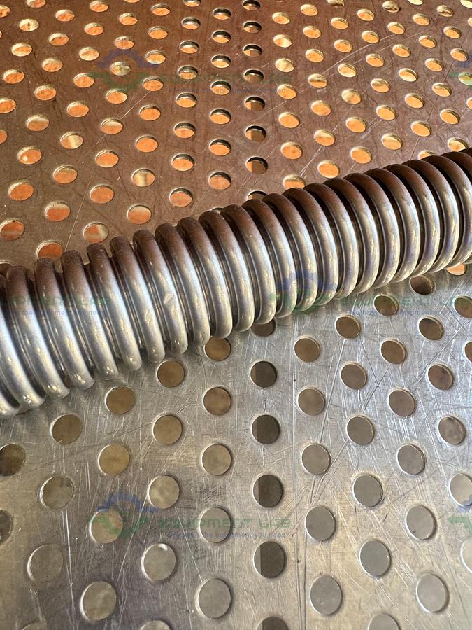 Used Stainless Steel Bellows Flexible Vacuum Hose 36" w/ KF 16/10 Fitting