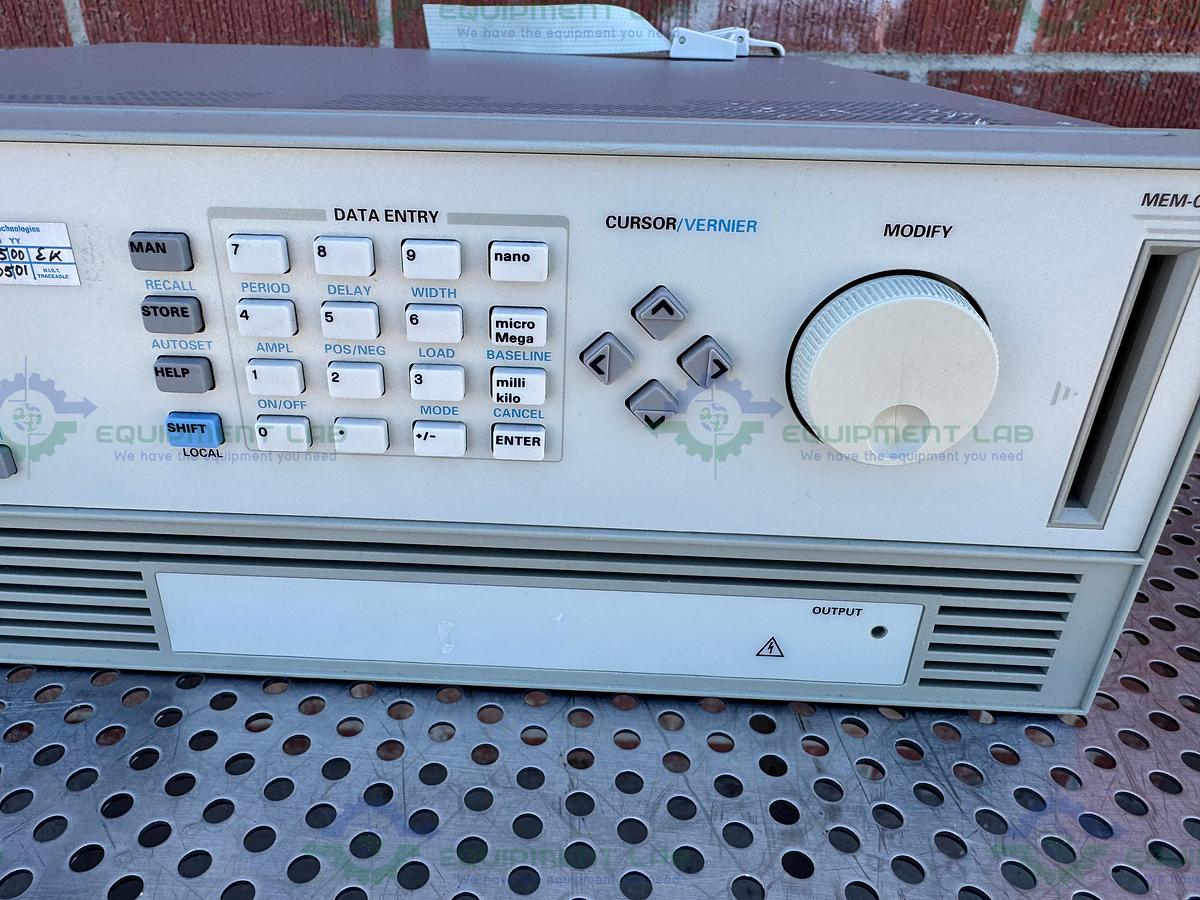 Used HP Hewlett Packard 8114A High Power Pulse Generator 100V / 2A