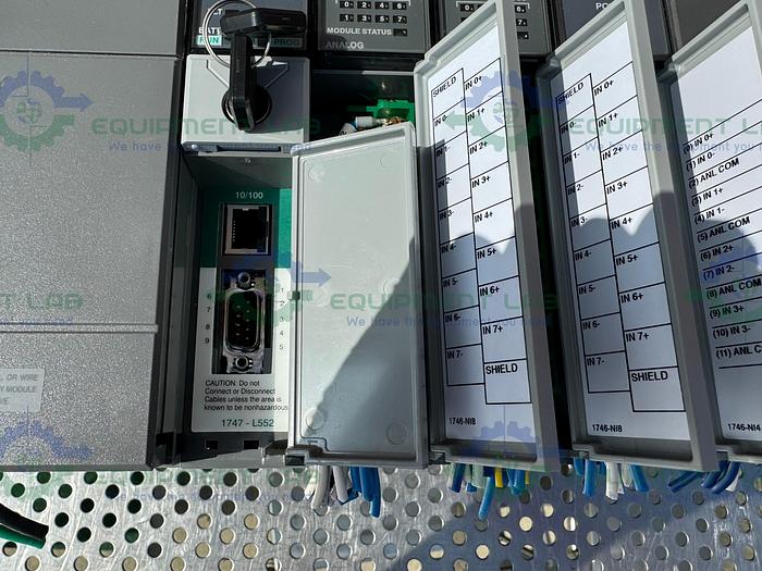 Used Allen Bradley  SLC 500 1747-L552 PLC w/ Prosoft MVI46 Communication Module