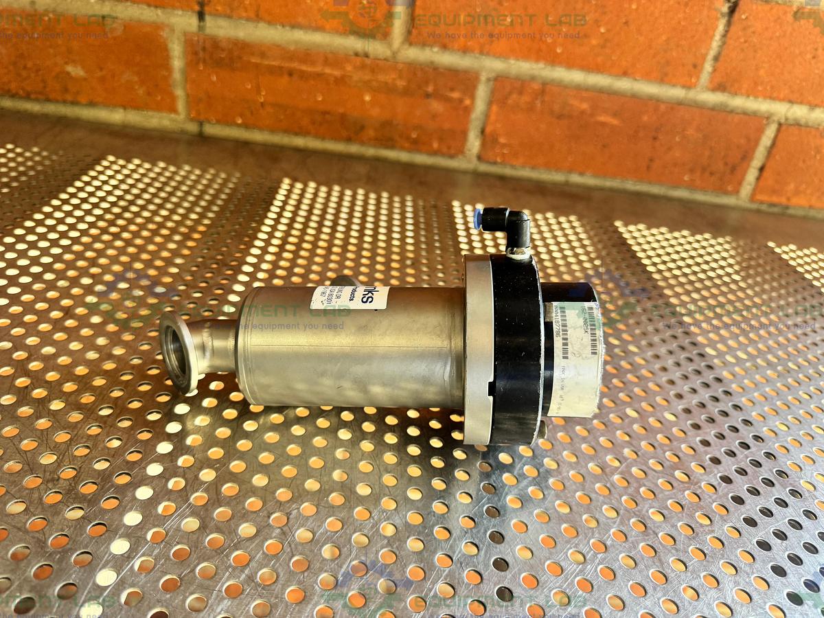 Used MKS 162-0025K Ultra-High Vacuum Angle Isolation Valve w/ KF25 Fitting
