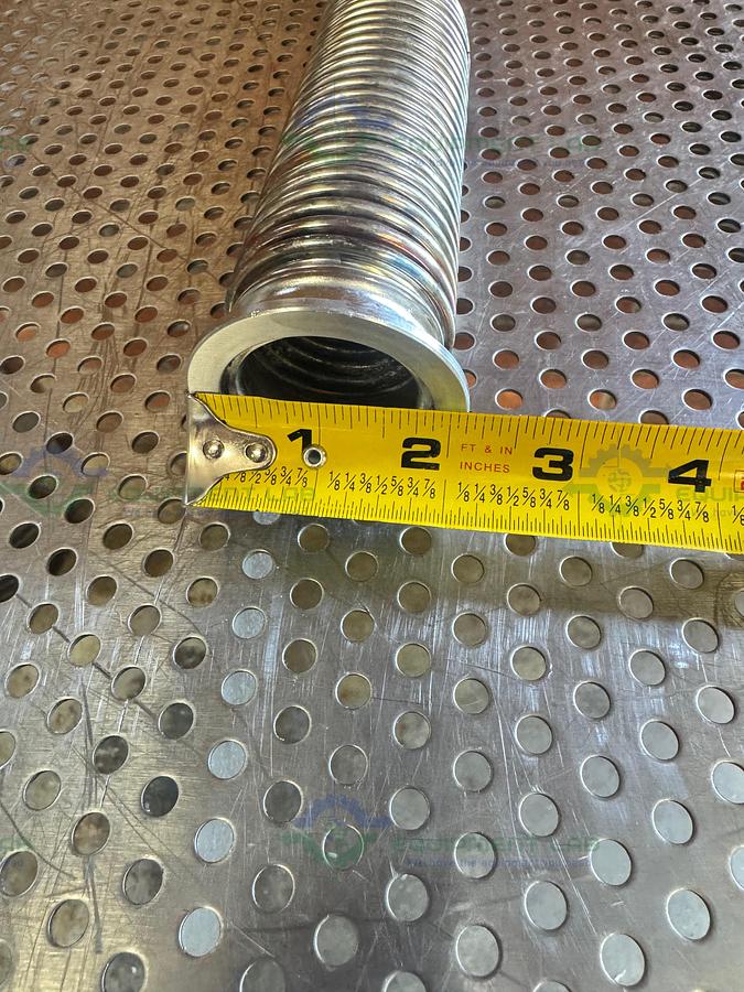 Used Stainless Steel KF40 Vacuum Bellow with 90 Degree Elbow