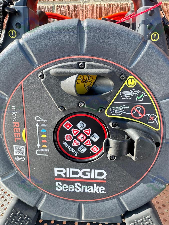 Used Ridgid SeeSnake MicroReel CA Diagnostic Pipe Inspection Sewer Camera 100' Cable