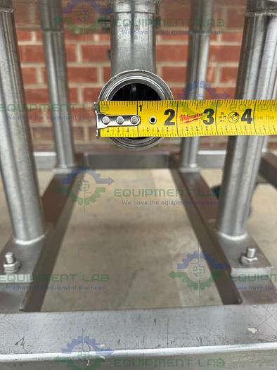 Used 2 Allegheny Stainless Steel Stack Disk Filter Housing 150 FV/PSIG on Casters