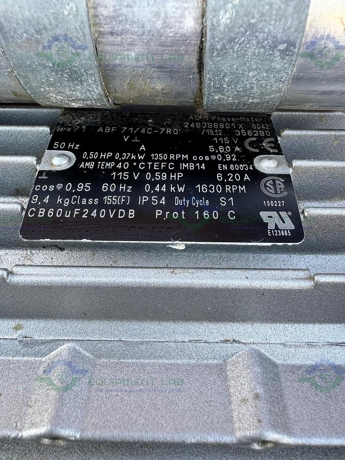 Used Welch ILMVAC 2052B-01 Dry Chemical Duty Diaphragm Pump 115V, 50/60 Hz