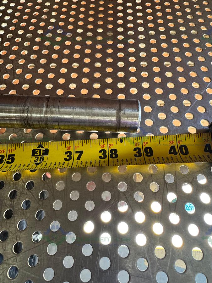 Used 39" Stainless Steel Mixing Shaft  1" Diameter w/  7" Impeller