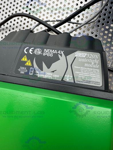 Used Watson Marlow 520 Du Peristaltic Process Pump w/ Nema 520N 4X IP66 Module