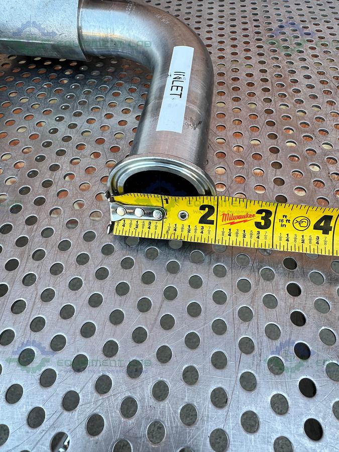 Used 2- ITT Pure Flo RA25MAX Diaphragm Valve w/ 1 1/2" to 3/4" Sanitary Fitting