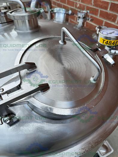 Used Precision Stainless 600 Liter Stainless Steel Jacketed Reactor 45 PSI