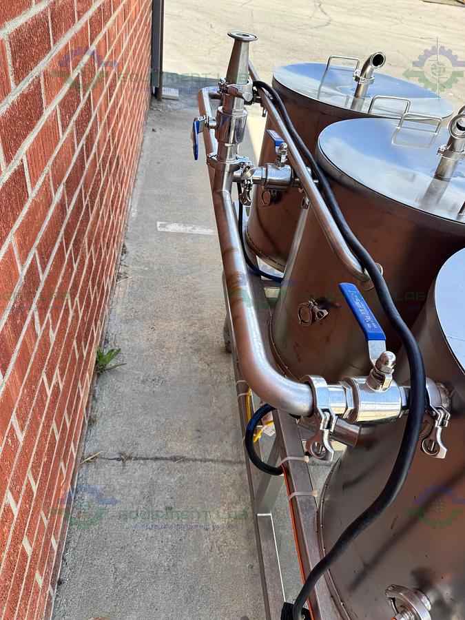 Used Stainless Steel 3 Stage Tank Transfer System w/ 1 HP Pump, VFD