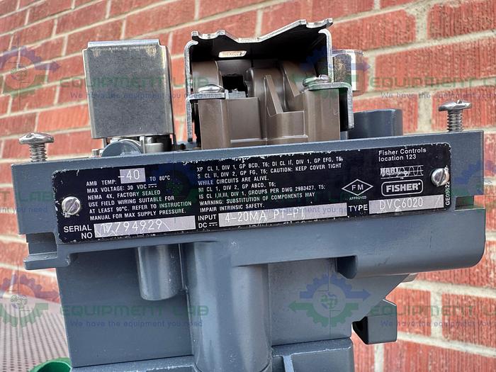 Used Fisher Controls V150 Stainless Steel 1" Air Operated / Pneumatic Vee-Ball Valve