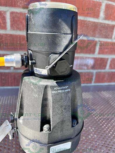 Used ITT Pure-Flo  A216 Diaphragm Stainless Steel Valve 1.5" w/ ASCO Valve Positioner