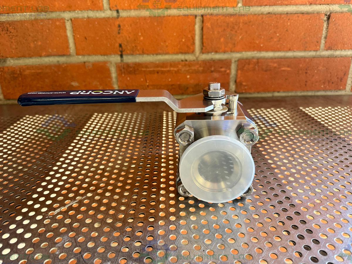 Ancorp E4200-QF50-BR803EP-P6022 High Vacuum Manual Ball Valve w/ KF 50 Fitting