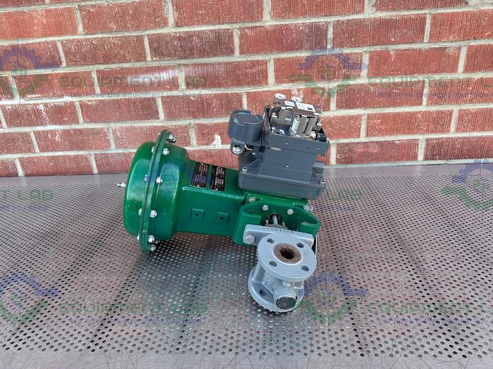 Used Fisher Controls V150 Stainless Steel 1" Air Operated / Pneumatic Vee-Ball Valve