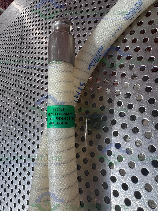 Used Sani Tech  STHT-W-0750 96" Silicone Hose w/ 3/4" Sanitary Fitting