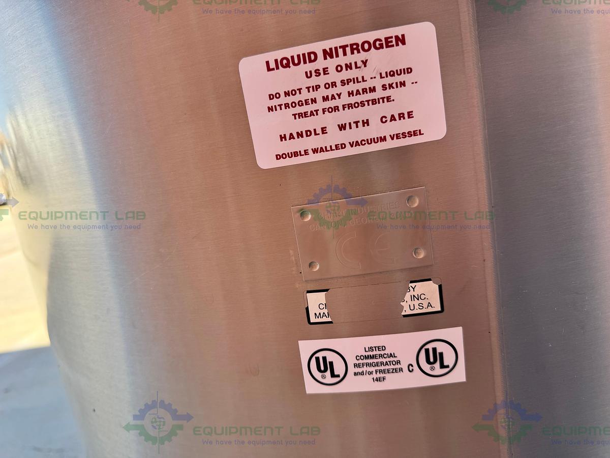 Used CHART MVE 800 Series-150  Liquid Nitrogen Cryogenic Storage Tank w/ TEC 3000