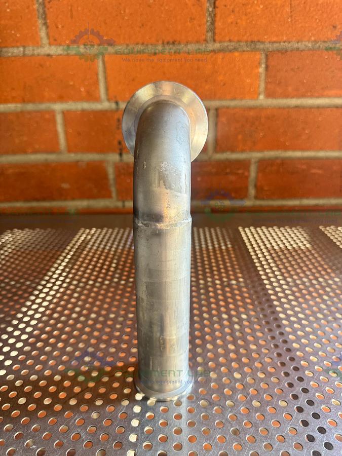 Used Stainless Steel 90 KF 50  to KF40 Elbow Nipple Vacuum Fitting
