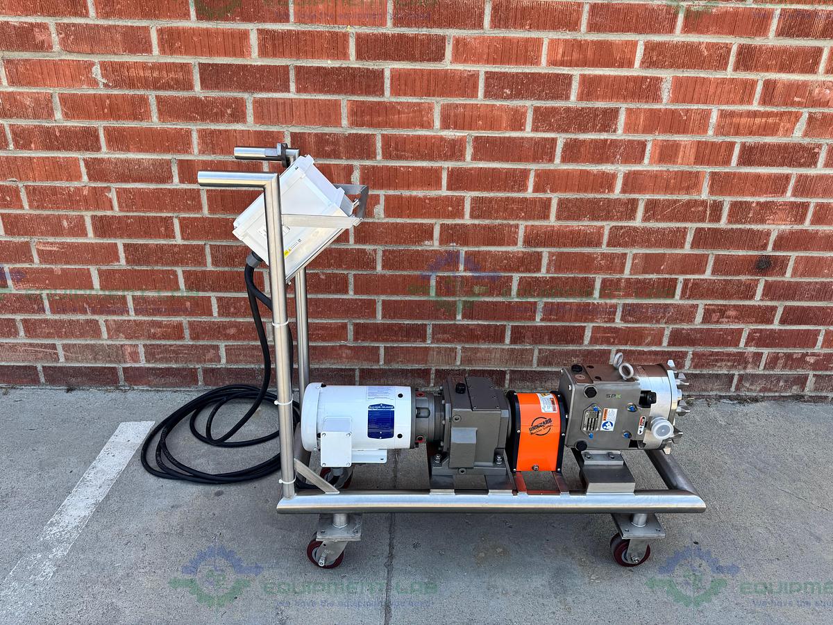 Used Waukesha Cherry Burrell /SPX  030U1 Rotary Lobe Pump w/ Baldor 2 HP Motor MFG 21