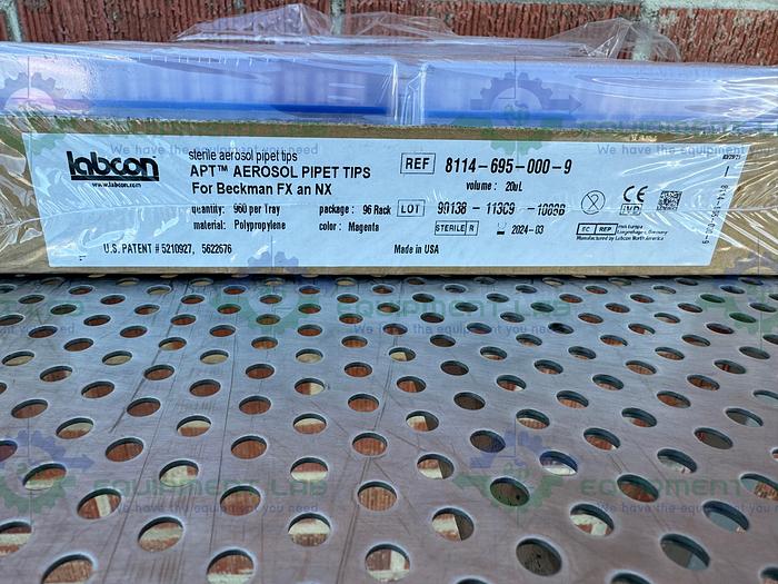 50 Labcon 8114-695-000-9 APT Aerosol Pipette Tips 20uL, For Beckman FX and NX
