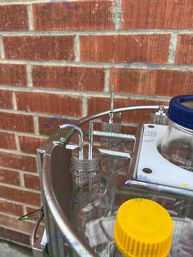 Used Chemglass 36L Glass Graduated 9-Neck Bio Reactor Vessel w/ Impeller + More