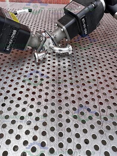 Used 2 ITT Advantage  3 Way Stainless Steel Diaphragm Valves w/ Valve Positioner