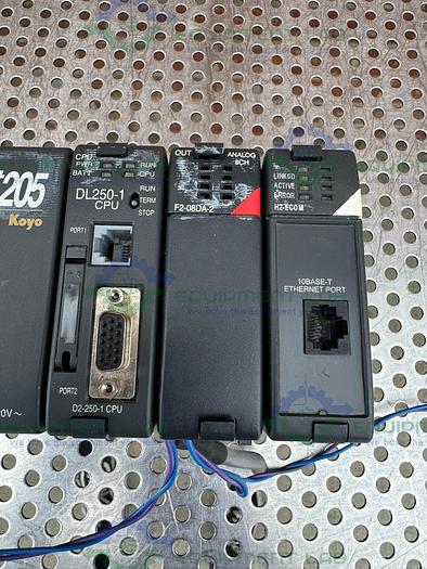 Used Automation Direct Logic 205 Koyo w/ DL250-1 CPU, H2-ECO M, F2-08DA-2 Modules