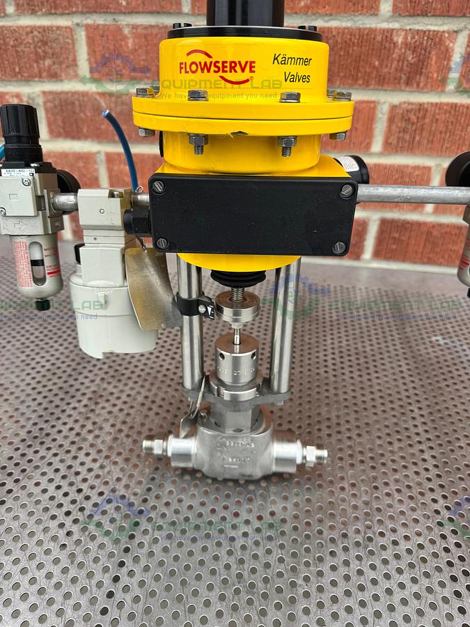 Used Kammer Valves 185037 Pneumatic Valve w/ ABB TEIP 11 I/P-Umformer/Converter