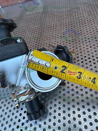 Used 4 ITT Pure Flo Stainless Steel Diaphragm Valve w/ 1/2" - 1" Sanitary Fittings