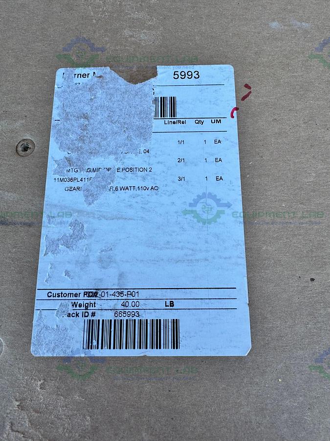 Dorner 1100 Mid Drive Belt Conveyor 48" x 4" w/ 11M036PL411FN Gearmotor