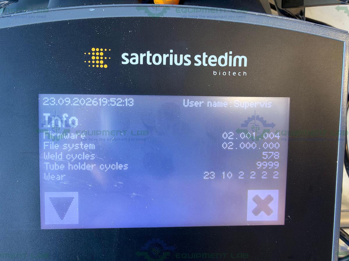 Used Sartorius BioWelder TC Automated Sterile Tube Welding Device, 578 Cycles, Blades