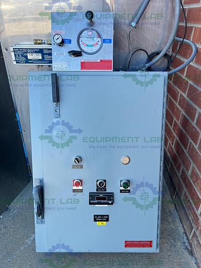 Used Ross M 40 Stainless Steel Single Shaft Mixer w/ Two 40 Gallon Tanks