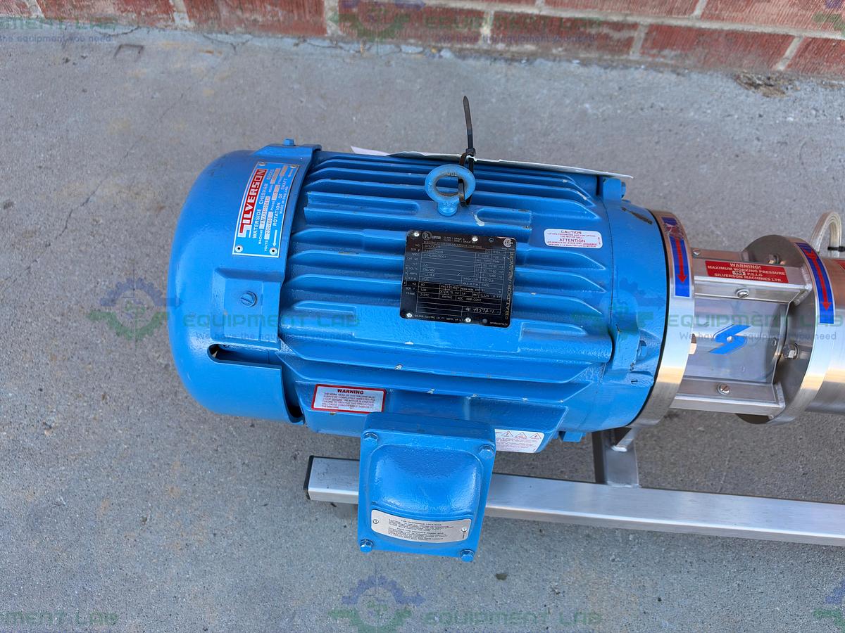 Used Silverson FMX25 High Shear Powder to Liquid Mixer 7.5 HP Motor w/ Powder Hopper