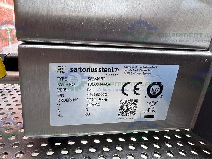 Used Sartorius SartoFlow Smart Crossflow Filtration Systems w/ Pump, Scale + more