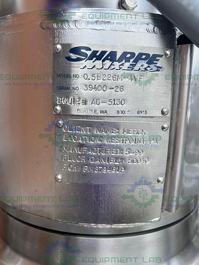 Used Precision 250 Liter Stainless Steel Jacketed Reactor 100 PSI w/ Top Mixer 1/2 HP
