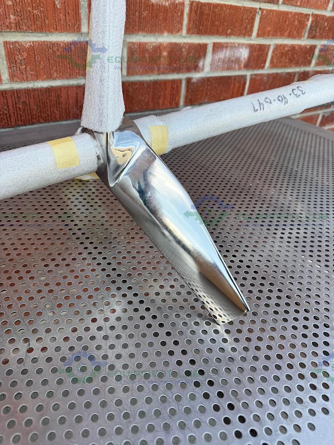 SPX Stainless Steel Mixing Tank Impeller 100" x 14" x 1.5" w/ Flange Fitting