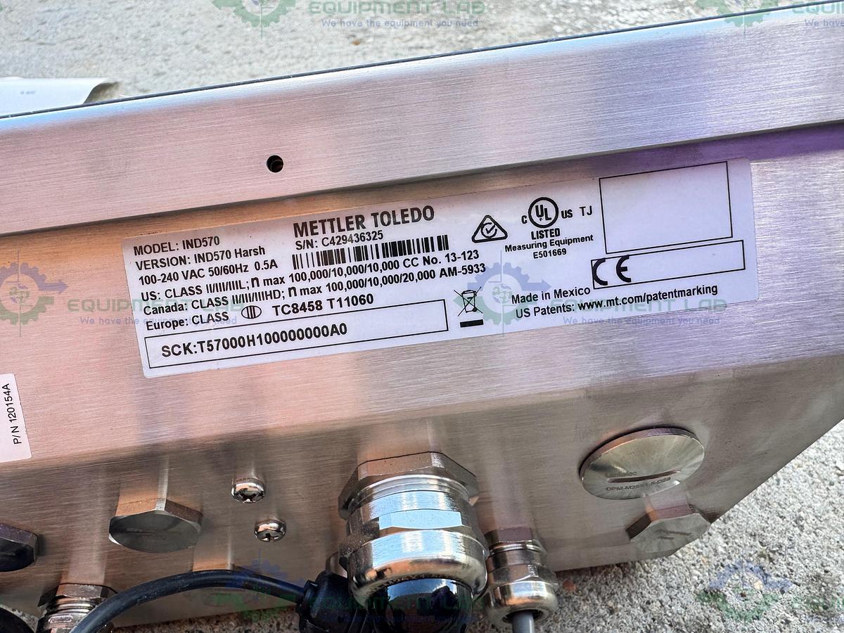 Used Mettler Toledo 48" x 48" Floor Scale 5000 lb w/ Mettler IND570, APR430 Printer