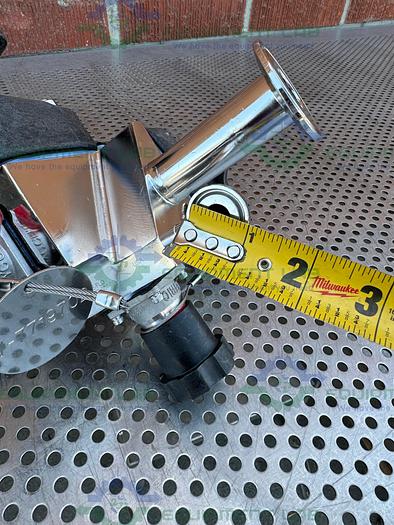 Used 4 ITT Pure Flo Stainless Steel Diaphragm Valve w/ 1/2" - 1" Sanitary Fittings