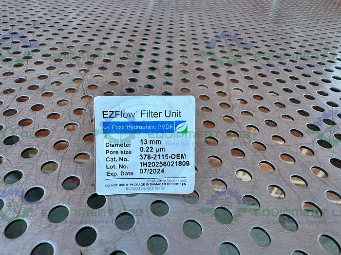 EZFlow 379-2115-OEM Sterile Syringe Filter, 13mm .22μm Hydrophilic PVDF Membrane