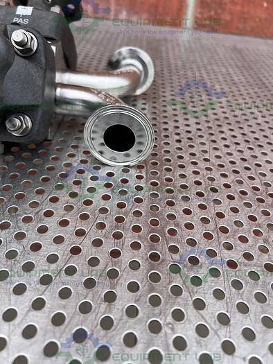 Used ITT Pure Flo 1-316L-RA20MAX 3 - Way Diaphragm Valve w/ 1" Sanitary Fitting