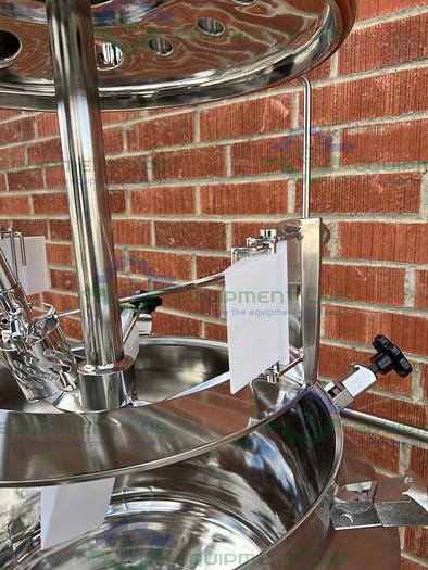 Used Paul Mueller  47-59 Liter Stainless Steel Jacketed Mixing Tank w/Scrape Agitation