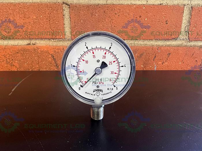 Winters Premium  Q825 Liquid Filled Pressure Gauge 63" x 1/4", 0-160 PSI