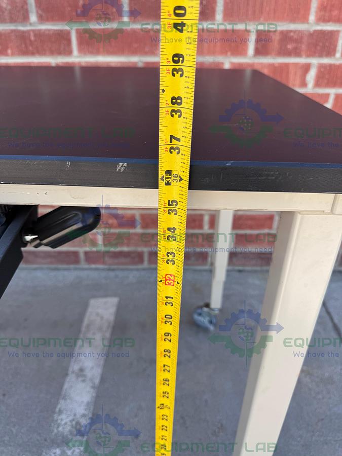 Used Unbranded Adjustable  Science Table with Wheels-30" W x 62" L