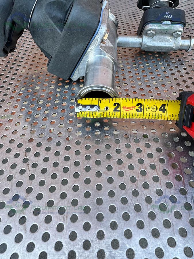 Used 2- ITT Pure Flo RA25MAX Diaphragm Valve w/ 1 1/2" to 1/2" Sanitary Fitting