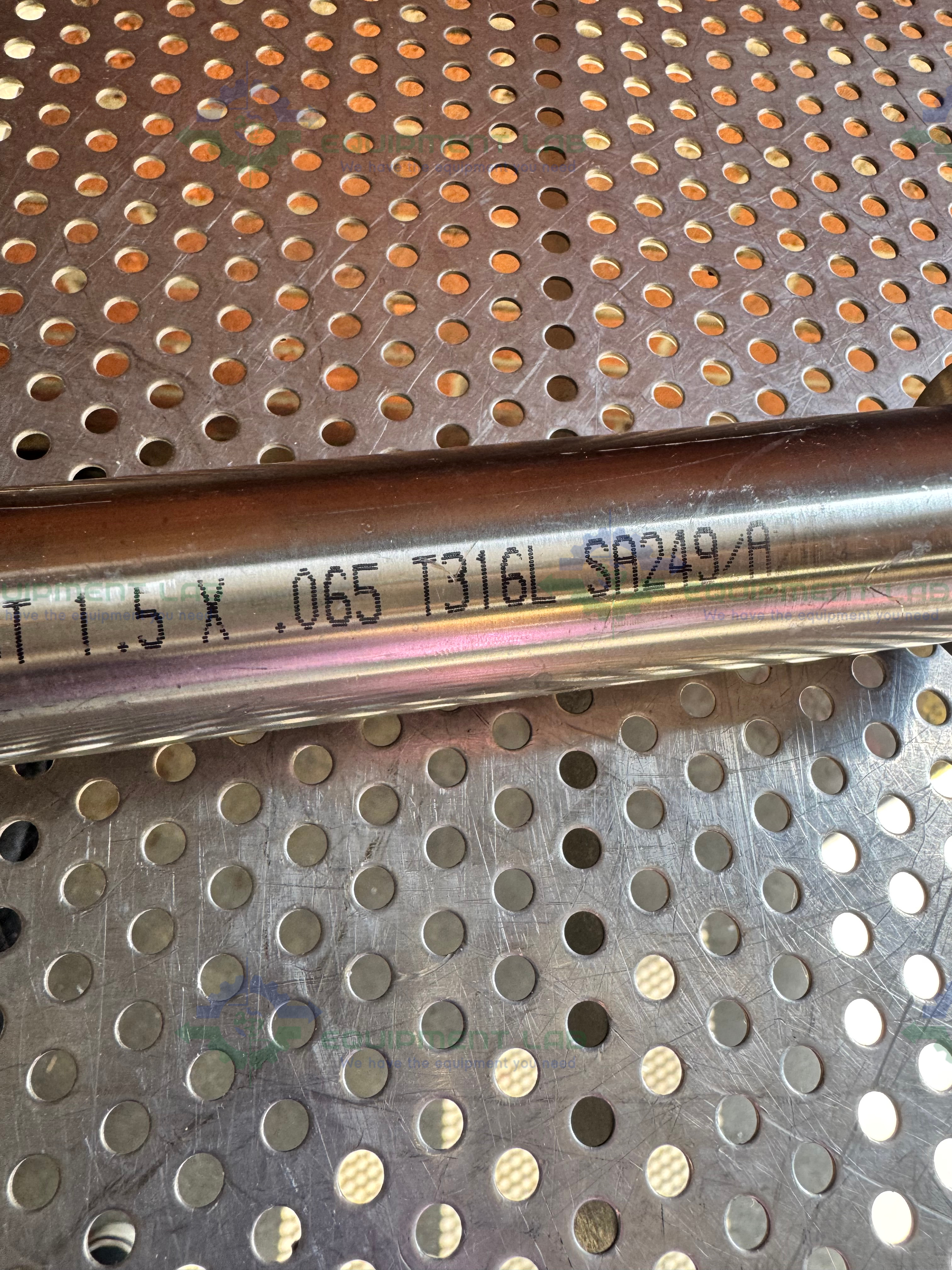 Used Stainless Steel KF 40 Nipple Vacuum Fitting 17" Length