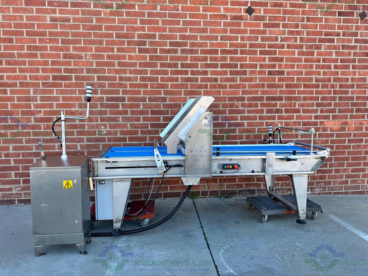 Used Redemac Stainless Steel Dual Conveyor Packaging Machine w/ Optel PharmaProof