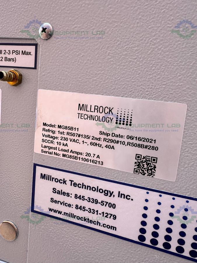 Used Millrock Magnum MG85B11 Freeze Dryer Lyophilizer w/ 11 Shelves MFG 2021